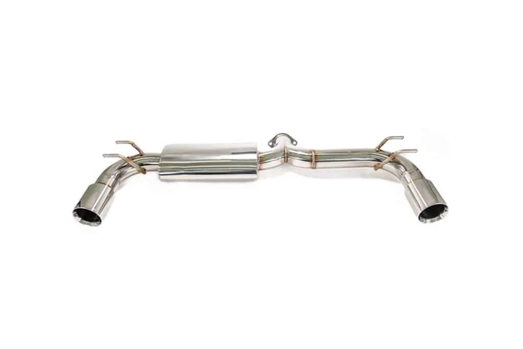 Free up your exhaust with the large 80mm diameter mandrel bent and TIG welded piping.