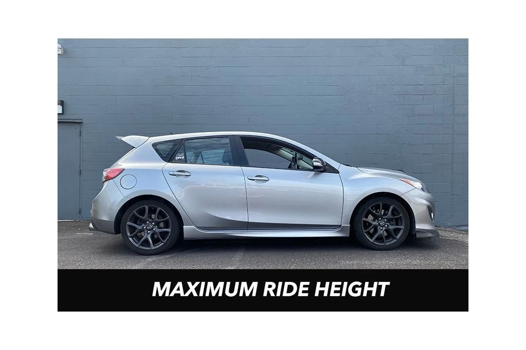 Mazdaspeed max ride height for Coilovers.