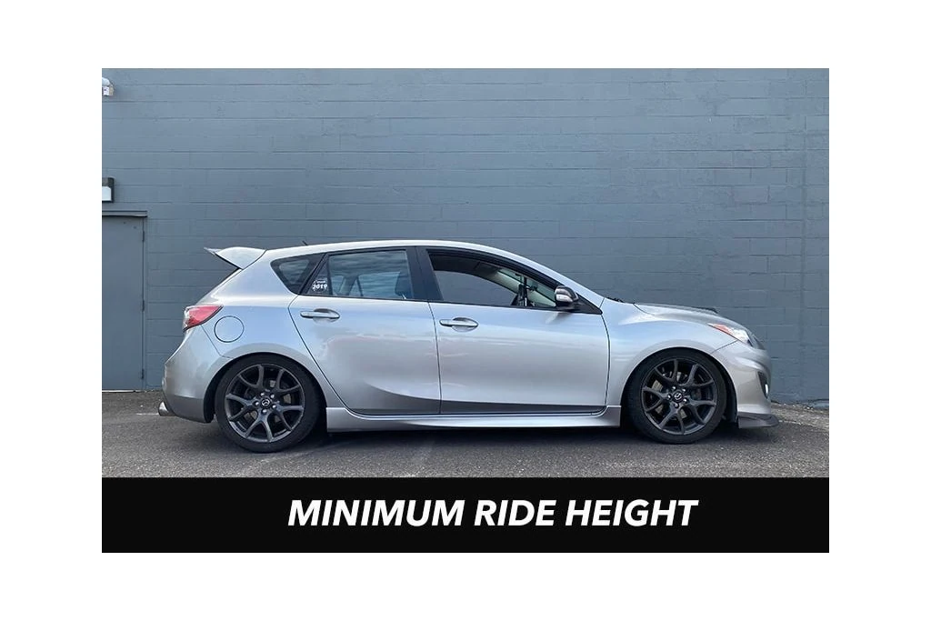 Mazdaspeed minimum ride height for Coilovers.