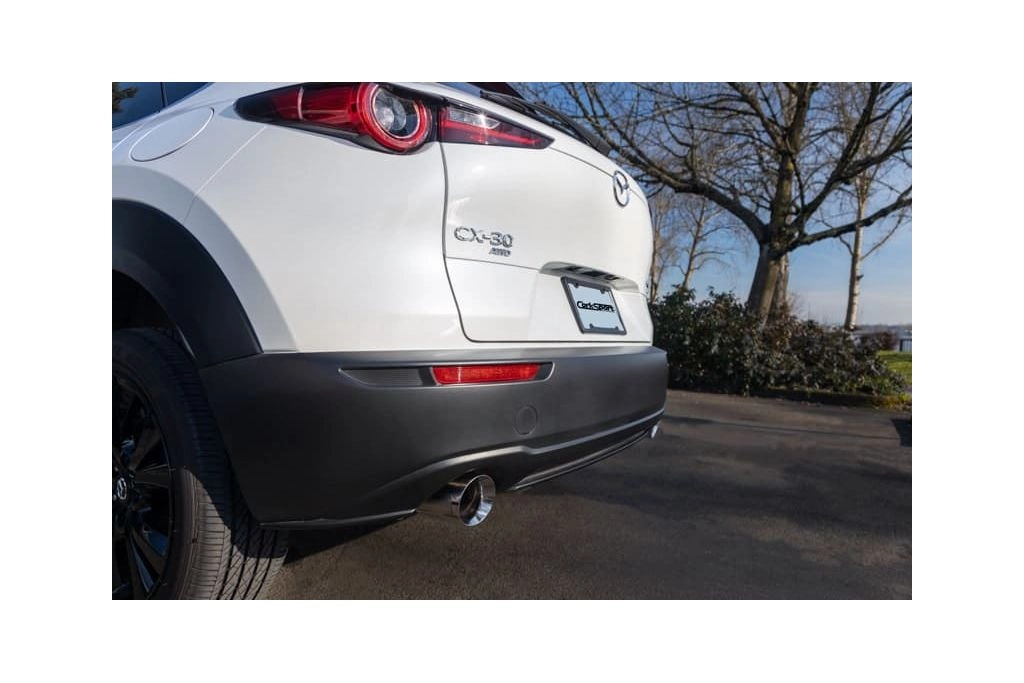 The CorkSport 80mm Cat Back Exhaust resonators reduce drone and provide a refined exhaust note.