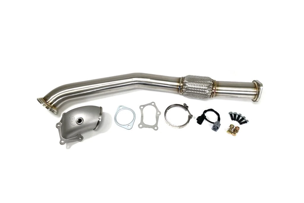 Let your turbo breathe freely with the CorkSport V2 Downpipe for Mazdaspeed 6.