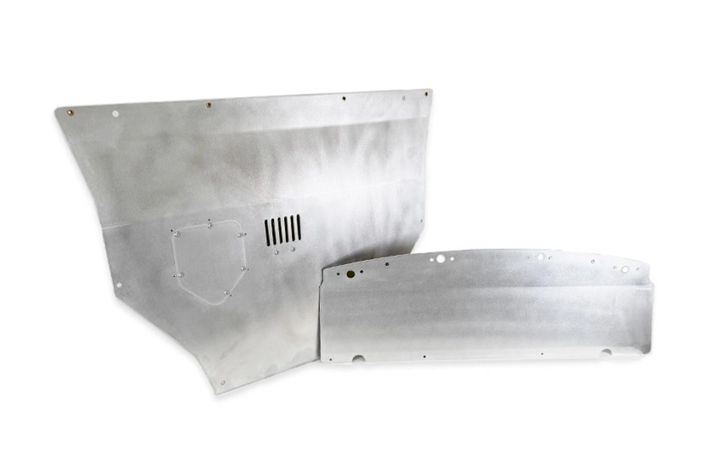 Replace the thin plastic tray with a solid sheet of aluminum for ultimate protection in tough environments.