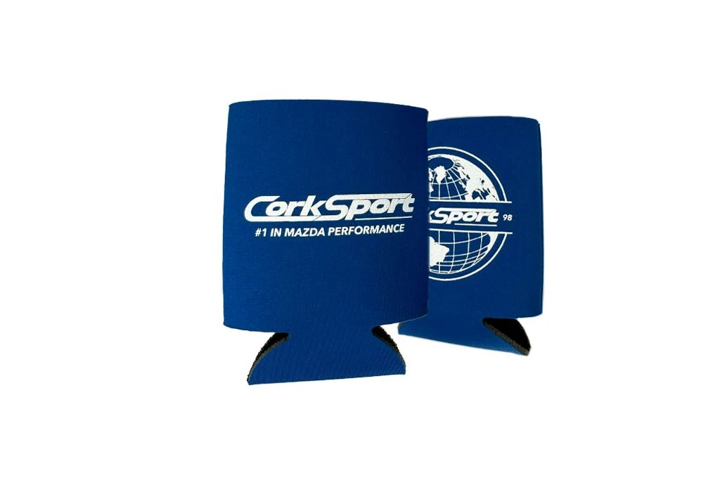 Royal Blue CorkSport Mazda performance Koozie