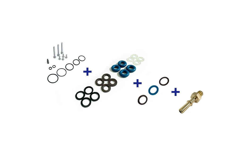 CorkSport HPFP Rebuild Kit, OEM Injector O-Rings, OEM Fuel Rail Seals, & OEM Fuel Pressure Relief Valve Combo Kit