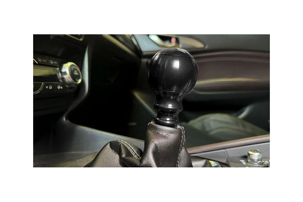 Black Aluminum Shift Knob on Mazda