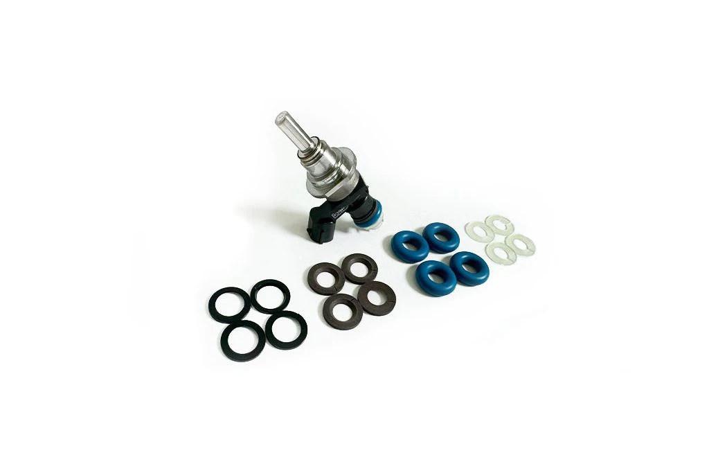 Replacement o-ring and back-up rings for the fuel rail side of your injector.