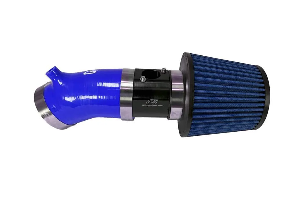 Blue short ram intakd for the Mazda 3 2014-2018