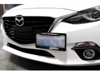 Easy to install license plate relocation kit for the 14-18 Mazda 3