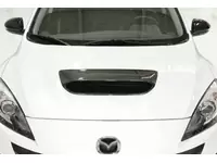 Our durable, carbon fiber hood scoop for Mazdaspeed 3 is stylish both up close and from afar.