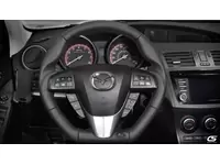 Upgrade the look of your interior with the CorkSport Leather Wrapped Steering Wheel for the 2010-2010 Mazdaspeed 3 and Mazda 3.