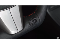WHITE STITCHING MANUAL LEATHER GEAR STICK GAITER FITS MAZDA 2 MAZDA2 2007-2009