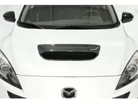 Our durable, carbon fiber hood scoop for Mazdaspeed 3 is stylish both up close and from afar.