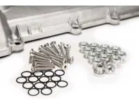 Mazdaspeed valve cover hardware kit raw aluminum with raw stainless bolts