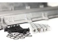 Mazdaspeed valve cover hardware kit raw aluminum with black stainless bolts