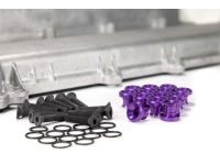 Mazdaspeed valve cover hardware kit purple with black stainless bolts