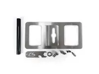 Easy to install 2004-2008 Mazda 3 license plate relocation kit.