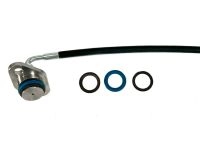 Replacement o-ring and back-up rings for the fuel line fitting at the end of your fuel rail.