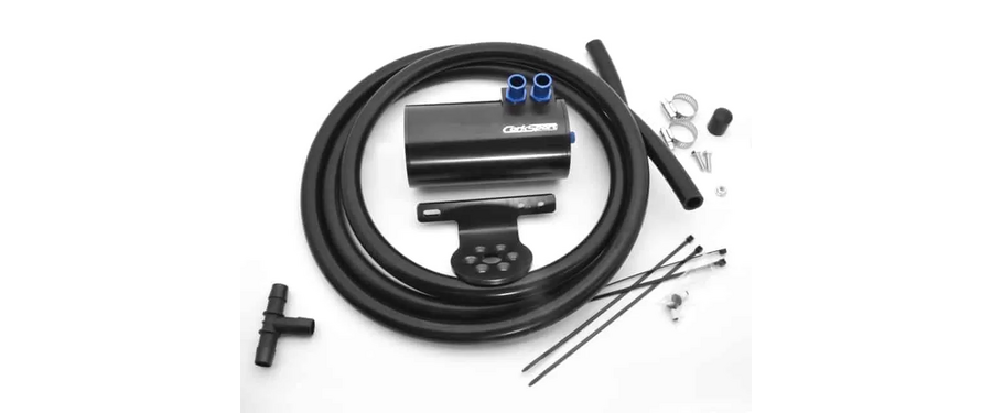 11 feet of reinforce silicone hose is included with the Mazda Oil Catch Can Kit