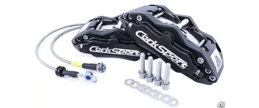 Upgrade your Mazdaspeed 3 and Mazda 3 brakes with a bolt on caliper upgrade kit.