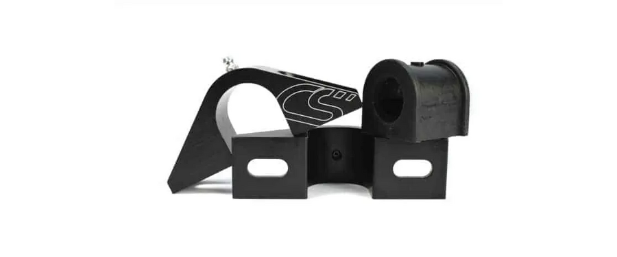 Rid yourself of inferior brackets with CorkSport billet sway bar brackets and bushings.