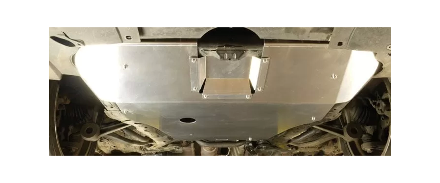The skid tray utilizes the exsting Mazdaspeed 6 mounting points