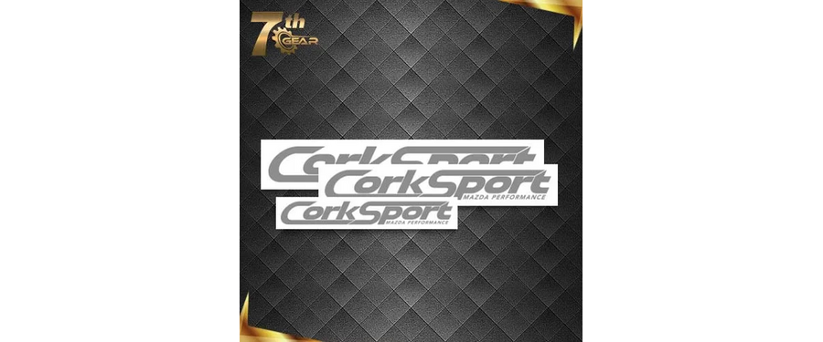 Our new 7th Gear membership program includes many perks, including these CorkSport decals.
