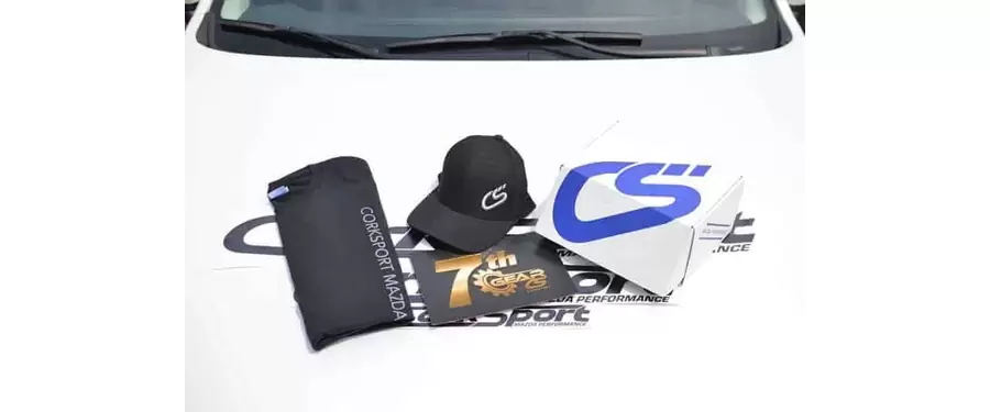 Our new 7th Gear membership program includes many perks, including a CorkSport branded hat, t-shirt and vinyl kit.