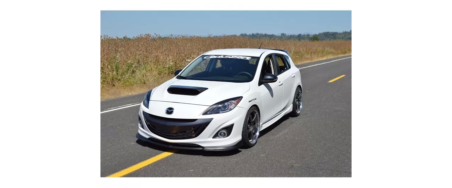 The CorkSport Mazdaspeed 3 front lip is a completely unique design.