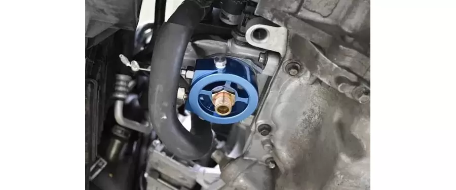 Mazda gauge adapter installed.