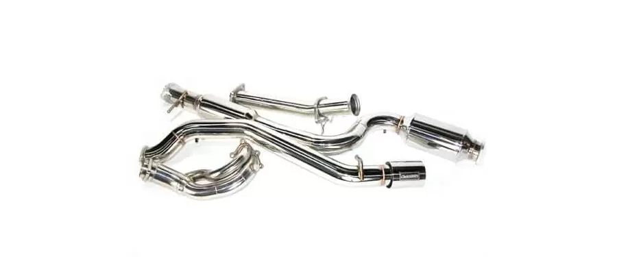 A complete 2007-2009 Mazdaspeed 3 turbo back exhaust system