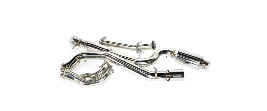 A complete 2007-2009 Mazdaspeed 3 exhaust system