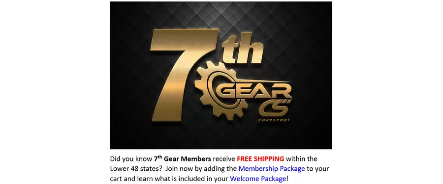 Introducing 7th Gear, CorkSport's premium membership program for those who mod hard.