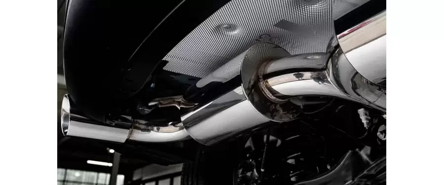 Using the OEM mounting points, the beautiful stainless steel 80mm piping, resonators and exhaust tips fit just as good as the stock exhaust system