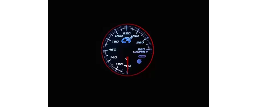 Red and blue color gauge for Mazdaspeed coolant