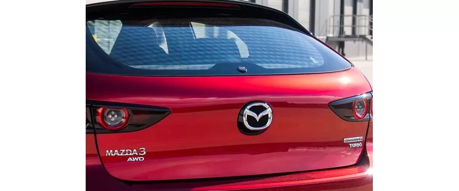 Complete Rear Wiper Delete Kit for a sleek look installed on  2019 Mazda 3