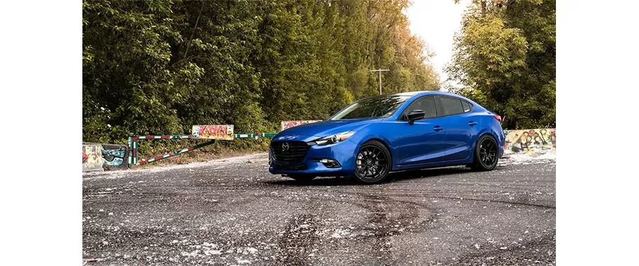best wheel size for the 3 rd GEN Mazda 3 is the 18x9.5 +40
