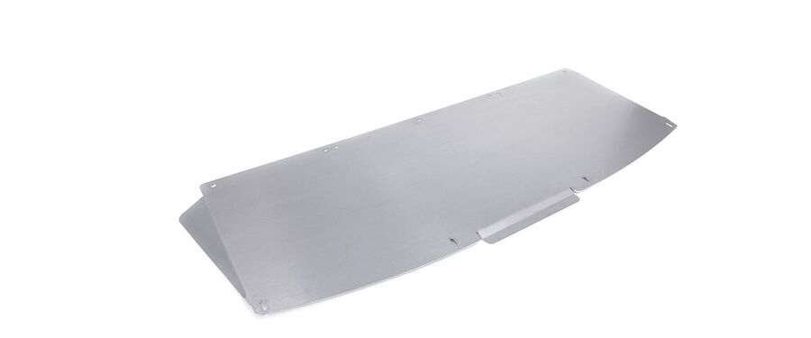 A direct replacement for the flimsy plastic OEM CX5 skid tray