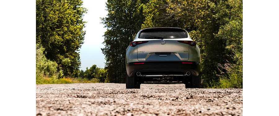 Rear CX-30 with CorkSport axle back exhaust