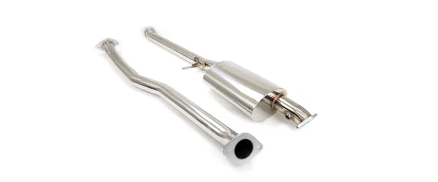 Mazda 3 63.5mm diameter mandrel Mid Pipe for the Cat Back Exhaust has bent piping that ensures smooth flow for great performance.