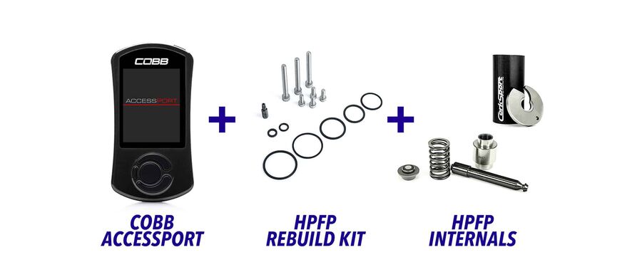 This complete COBB access port, HPFP internals and pump rebuild kit for the Mazdaspeed 3 and Mazdaspeed6
