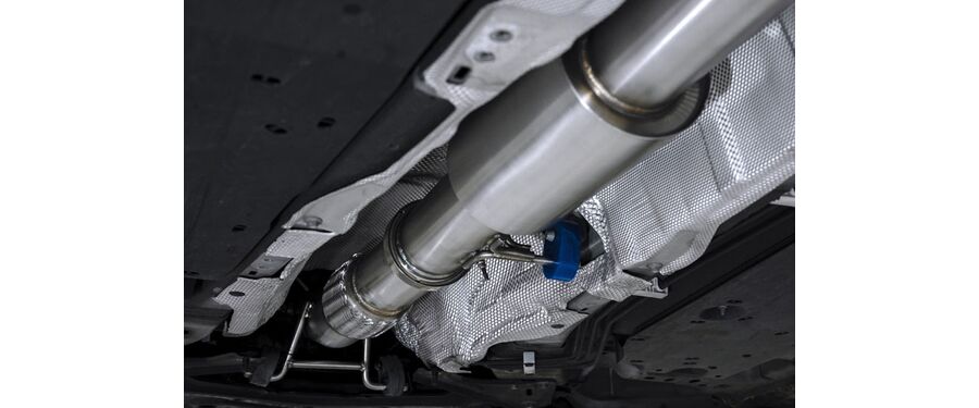 Supplied polyurethane exhaust hangers keep the CS 3.5” TBE in position.