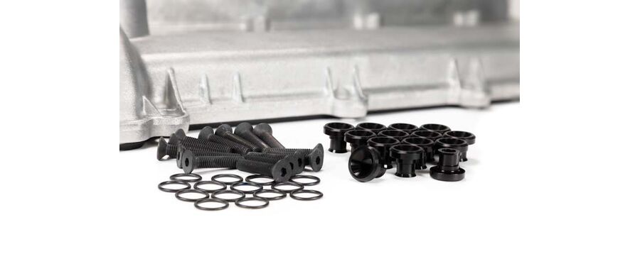 Mazdaspeed valve cover hardware kit black with black stainless bolts