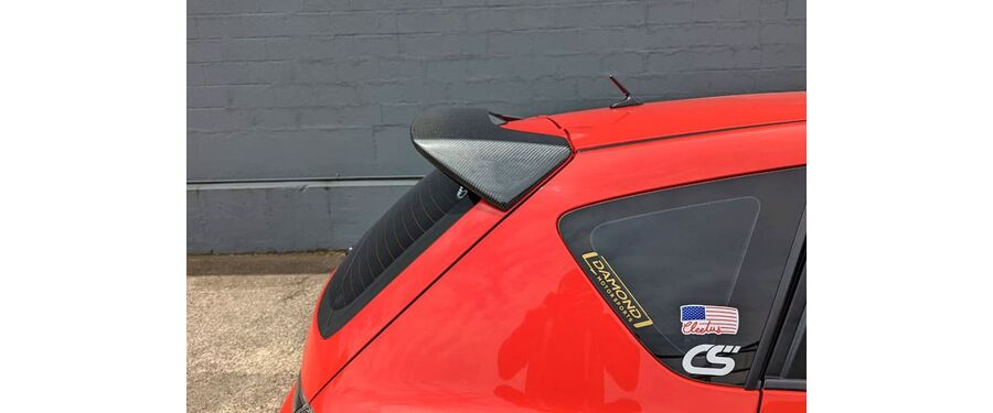 The CS carbon spoiler comes with all of the necessary hardware for installation.