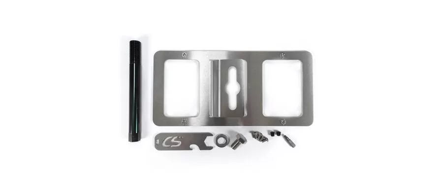 Stainless steel components with an easy to install setup for the Mazda 3