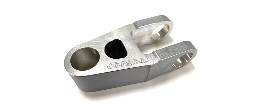 Cast A356 aluminum that is CNC machined for a precision fit.
