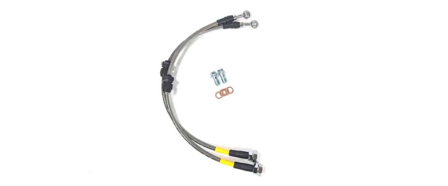 Mazda 3 2019+ brake lines  made with stainless steel and have a PVC coating to ensure they will withstand harsh environments. StopTech, Edge Autosport, Damond Motorsports, Good-Win Racing, Street Unit, Cobb, Racing Beat