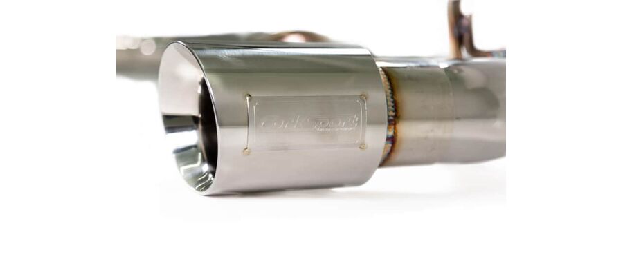 80mm Cat Back Exhaust with Signature dual wall tips with engraved logo plates