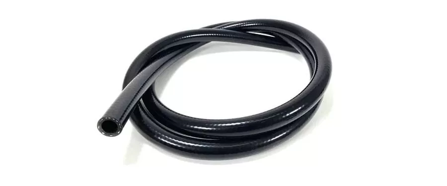 Reinforced silicone hose provides good chemical resistance
