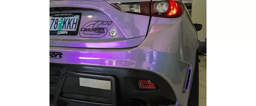 2014-2018 Mazda 3 hatchback rear bumper lights