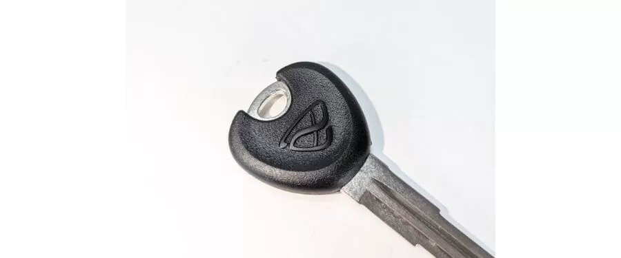 The little details matter.  Why use a cheap replica when you can have the quality Mazda key.